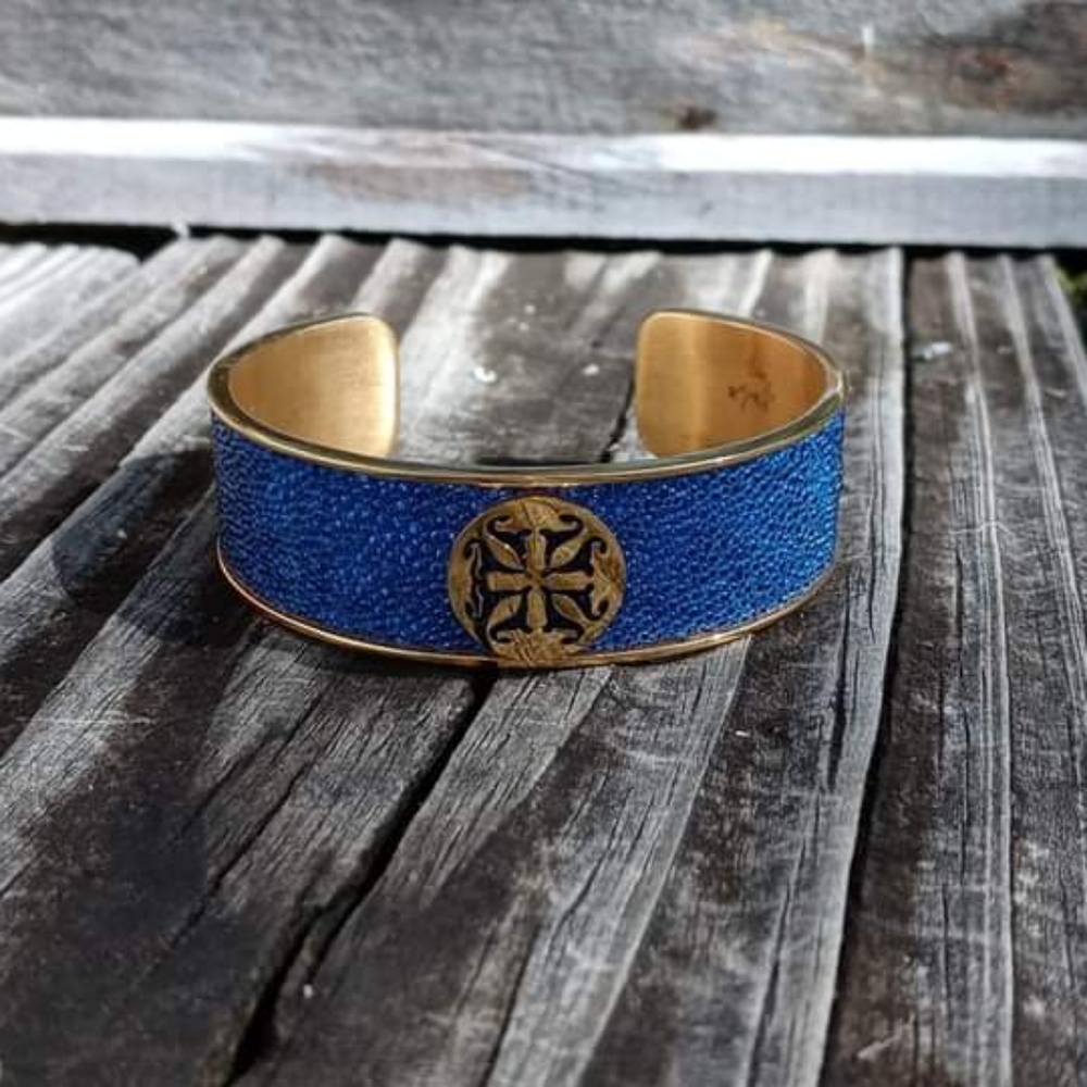 Rustic Cuff Blue Stingray Danielle Bracelet